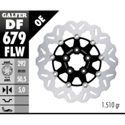 Disque de frein Galfer flottant wave centre acier