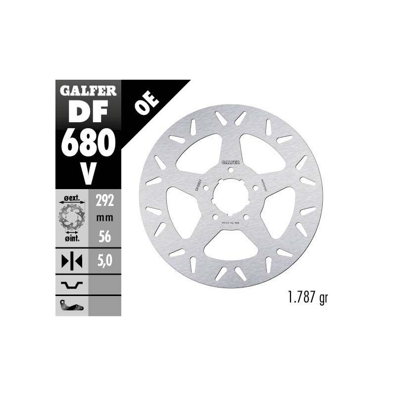 Disque de frein Galfer fixe rond Disque de frein Galfer fixe rond