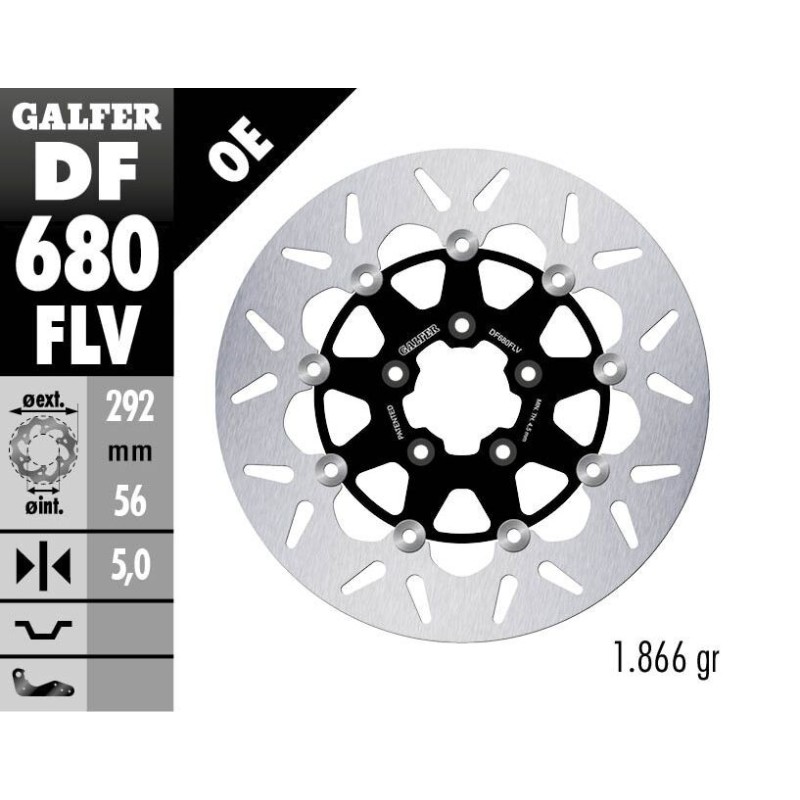 Disque de frein Galfer flottant rond disque flottant rond Disque de frein Galfer flottant rond disque flottant rond
