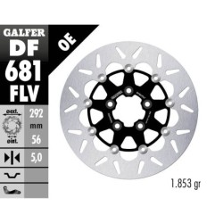 Disque de frein Galfer flottant rond