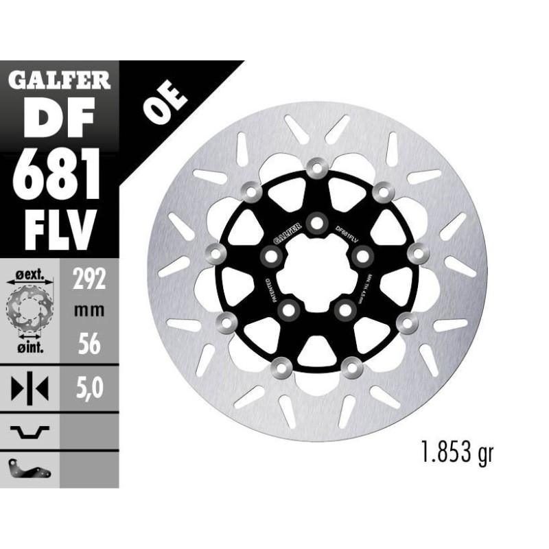 Disque de frein Galfer flottant rond Disque de frein Galfer flottant rond