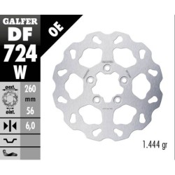 Disque de frein Galfer fixe wave