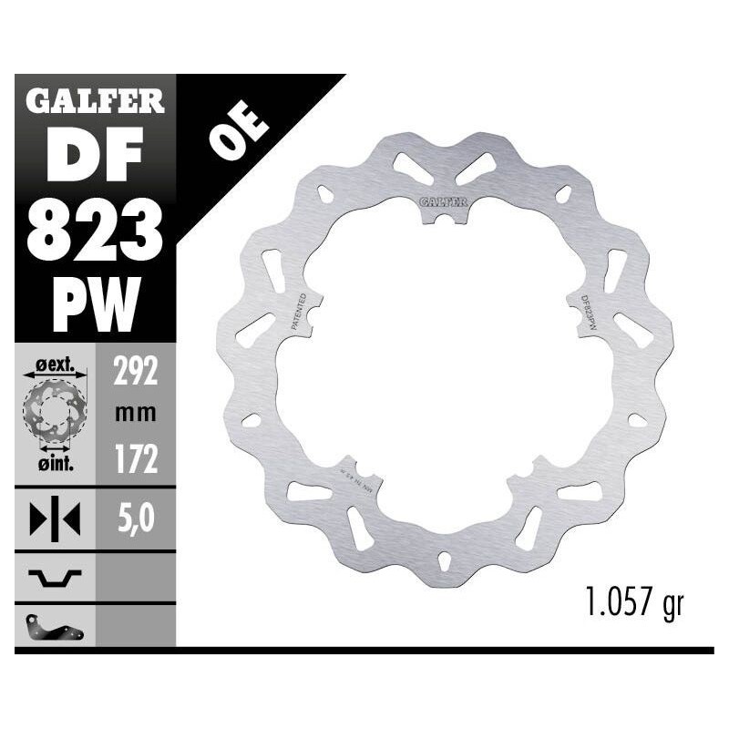 Disque de frein Galfer fixe wave Disque de frein Galfer fixe wave
