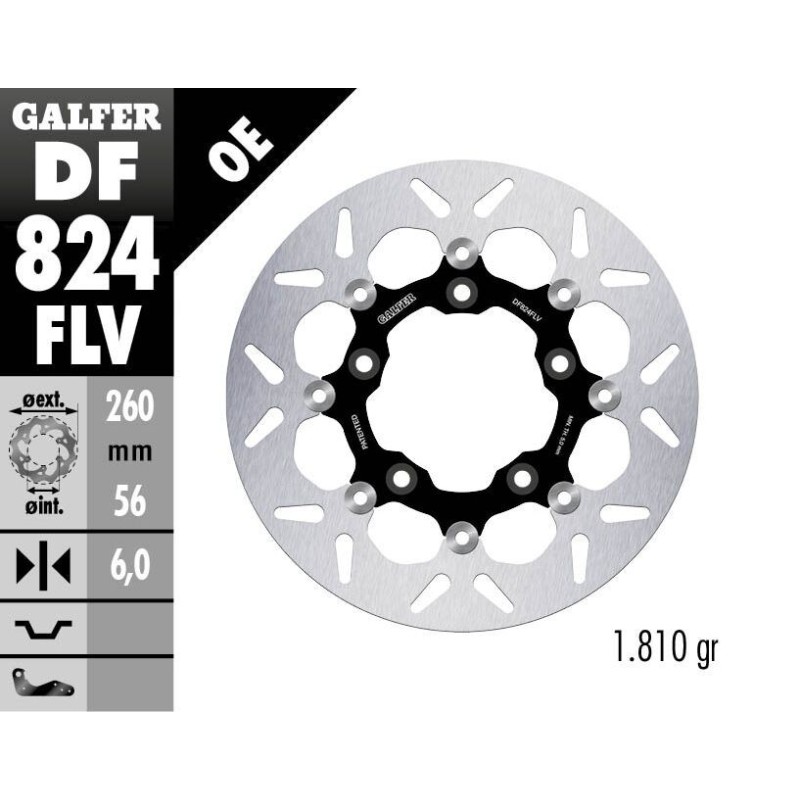 Disque de frein Galfer flottant rond Disque de frein Galfer flottant rond