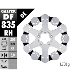 Disque de frein Galfer fixe skull