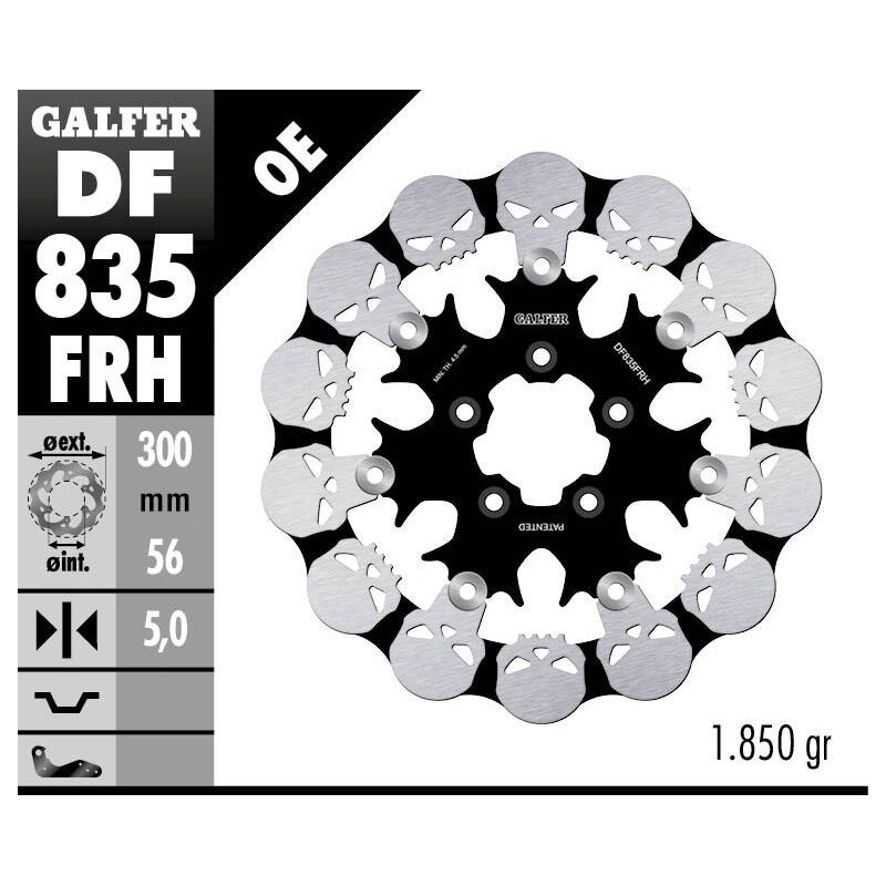Disque de frein Galfer flottant skull Disque de frein Galfer flottant skull