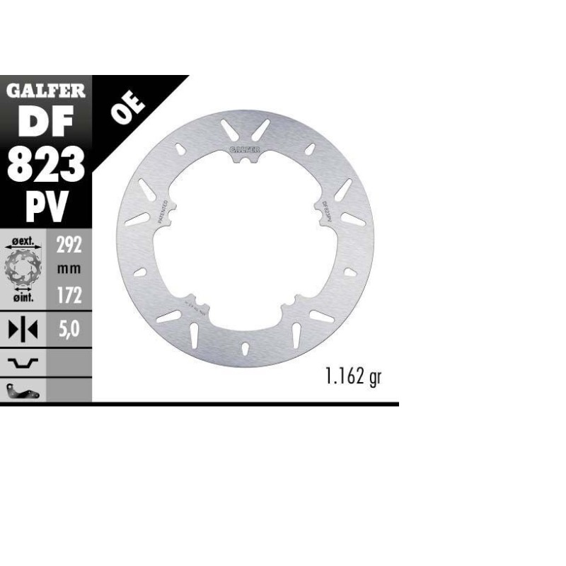 Disque de frein Galfer fixe rond Disque de frein Galfer fixe rond