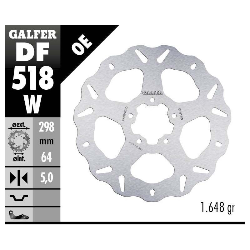 Disque de frein Galfer fixe wave
