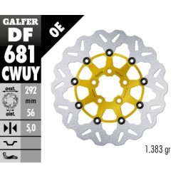 Disque de frein Galfer flottant wave or