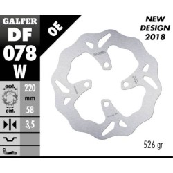 Disque de frein Galfer wave fixe