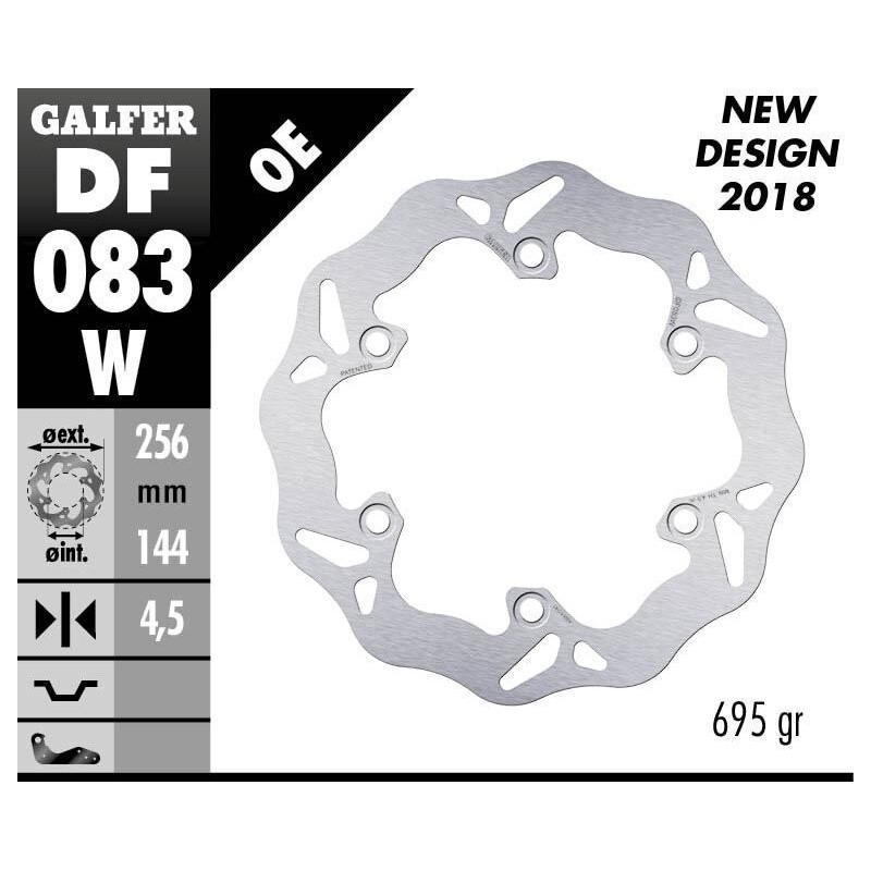 Disque de frein Galfer wave fixe Disque de frein Galfer wave fixe