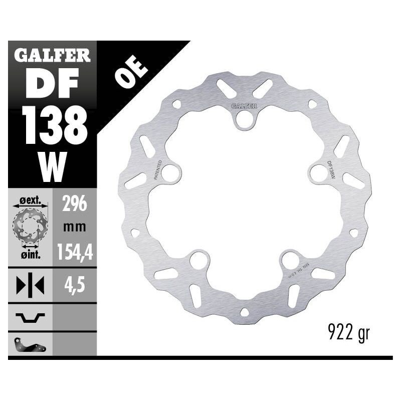 Disque de frein Galfer wave fixe Disque de frein Galfer wave fixe