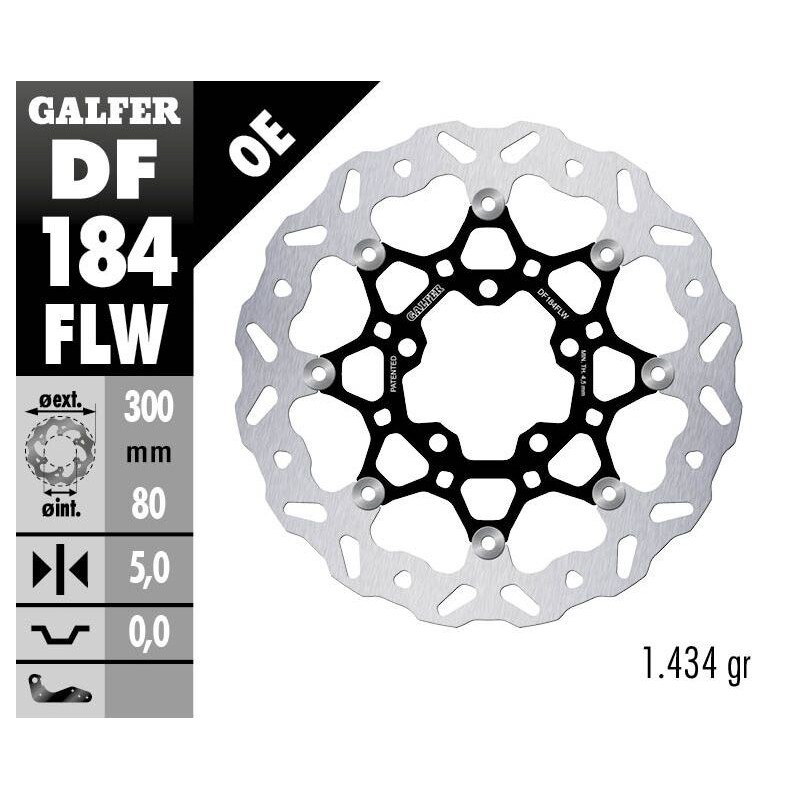 Disque de frein Galfer wave flottant Disque de frein Galfer wave flottant