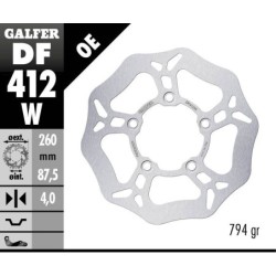 Disque de frein Galfer wave fixe
