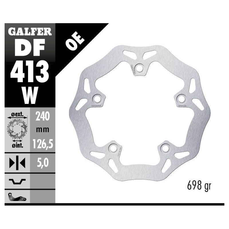 Disque de frein Galfer wave fixe Disque de frein Galfer wave fixe