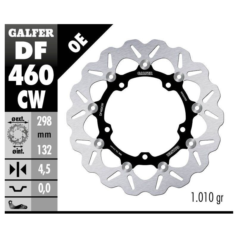 Disque de frein Galfer wave flottant Disque de frein Galfer wave flottant
