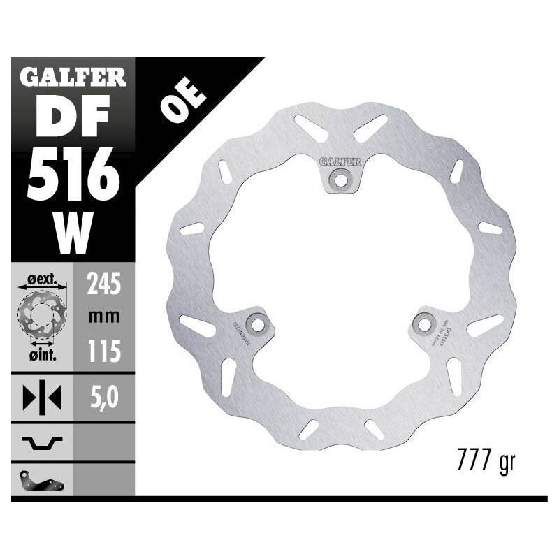 Disque de frein Galfer wave fixe Disque de frein Galfer wave fixe