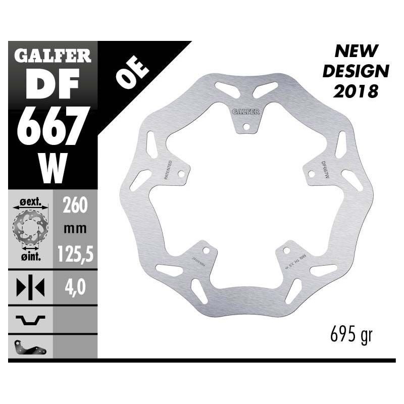 Disque de frein Galfer wave fixe Disque de frein Galfer wave fixe