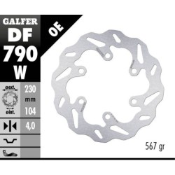 Disque de frein Galfer wave fixe