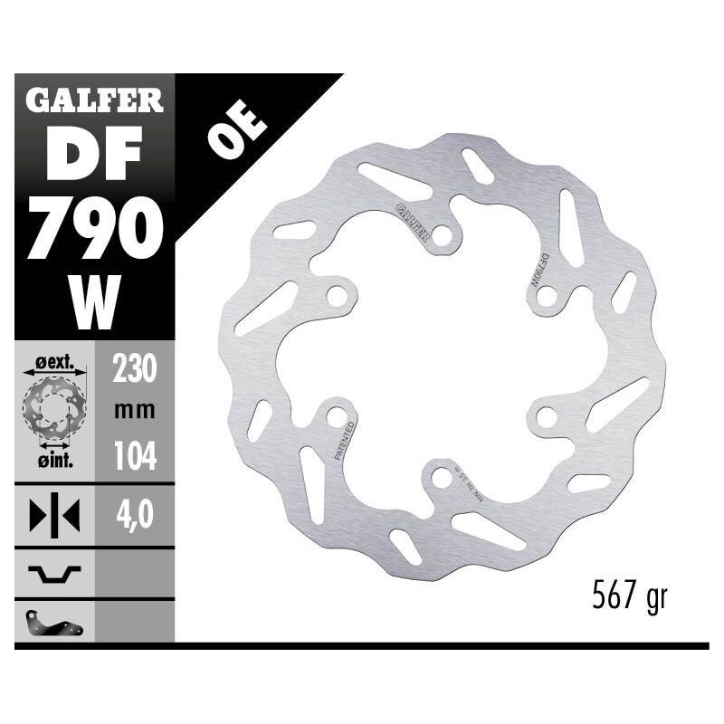 Disque de frein Galfer wave fixe Disque de frein Galfer wave fixe