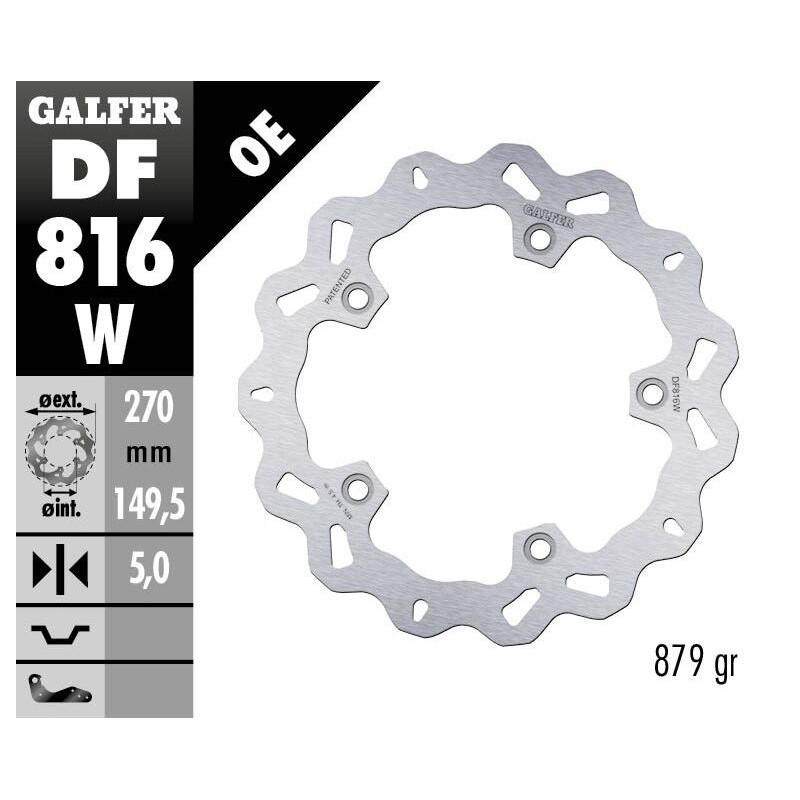 Disque de frein Galfer wave fixe Disque de frein Galfer wave fixe