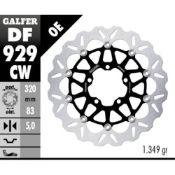Disque de frein Galfer wave flottant
