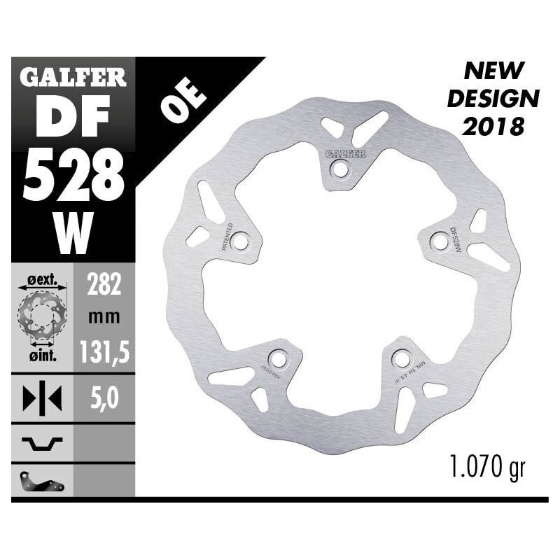 Disque de frein Galfer wave fixe Disque de frein Galfer wave fixe
