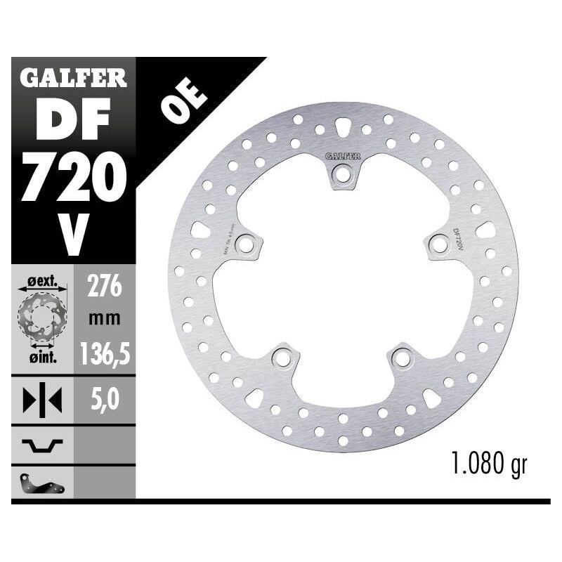 Disque de frein Galfer rond fixe Disque de frein Galfer rond fixe