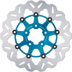 Disque de frein Galfer flottant wave bleu