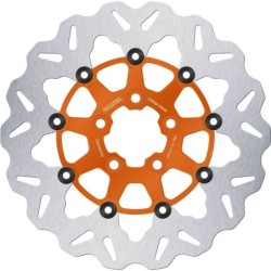 Disque de frein Galfer flottant wave orange