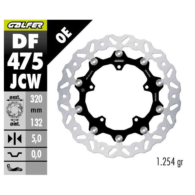Disque de frein Galfer wave flottant