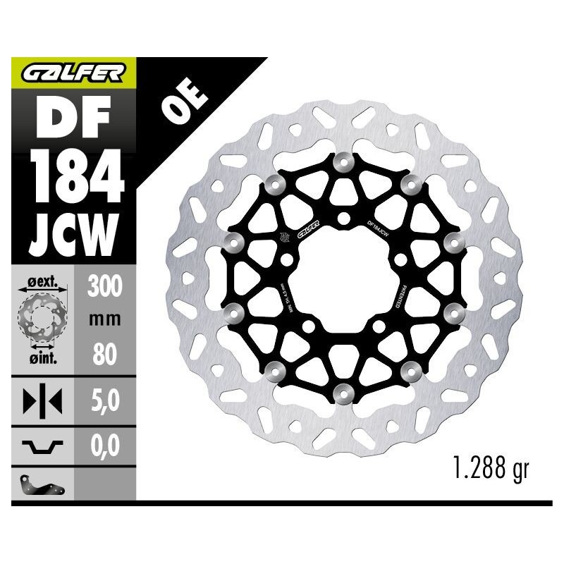 Disque de frein Galfer wave flottant