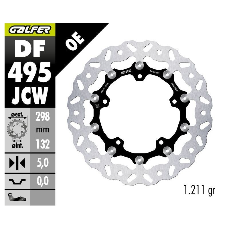 Disque de frein Galfer wave flottant