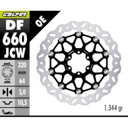 Disque de frein Galfer wave flottant