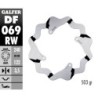 Disque de frein Galfer fixe wave rainuré