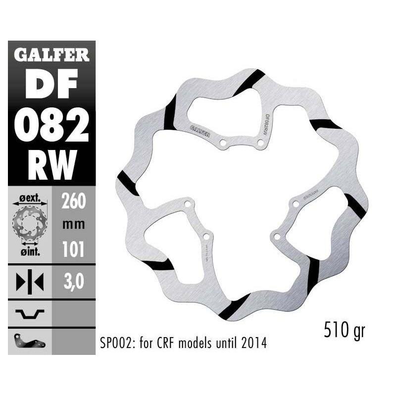 Disque de frein Galfer fixe wave rainuré grand diamètre Disque de frein Galfer fixe wave rainuré grand diamètre