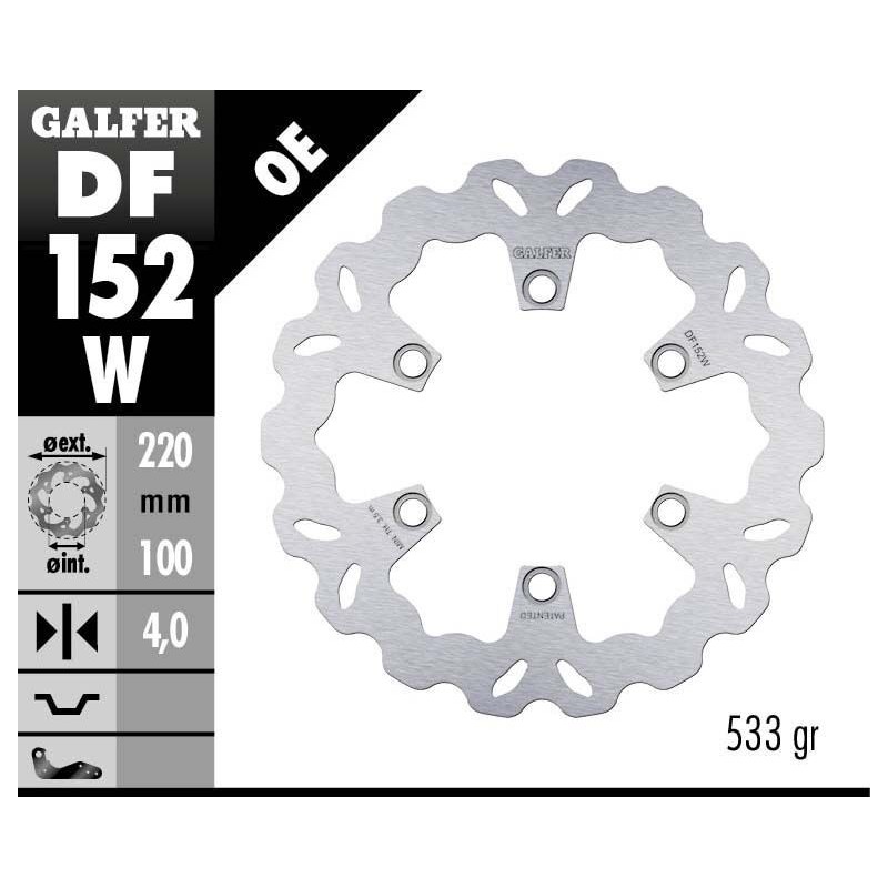 Disque de frein Galfer fixe wave
