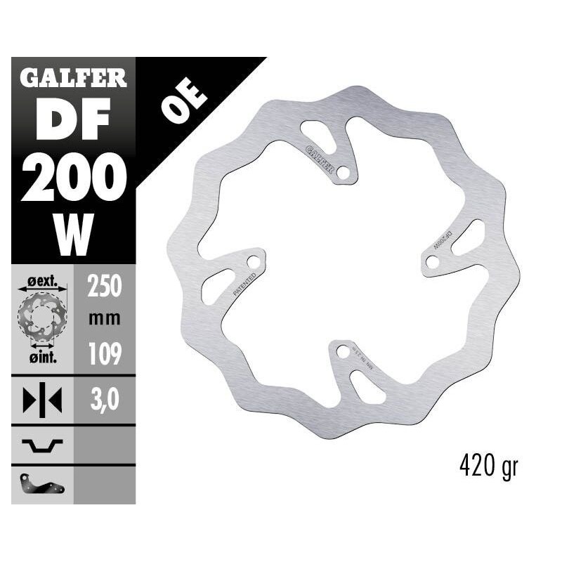 Disque de frein Galfer fixe wave