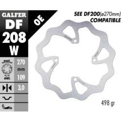 Disque de frein Galfer fixe wave 270mm