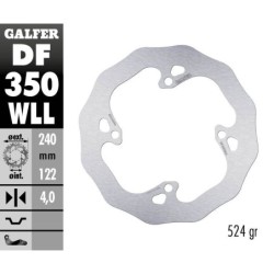 Disque de frein Galfer fixe wave fixe