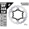 Disque de frein Galfer flottant wave centre acier