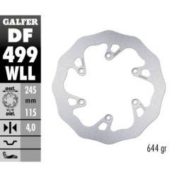 Disque de frein Galfer fixe wave fixe