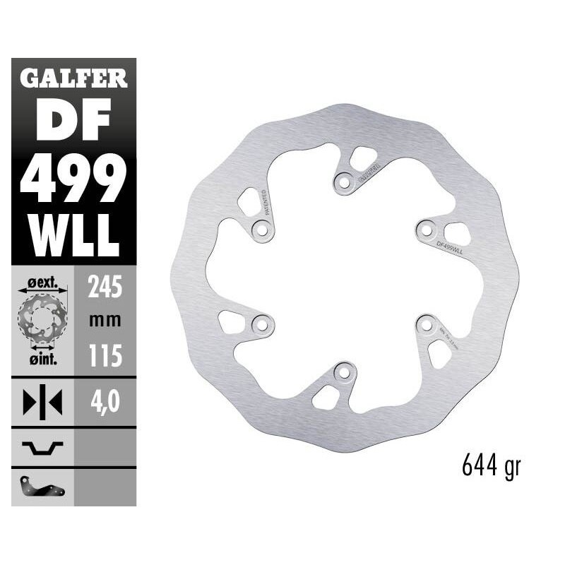 Disque de frein Galfer fixe wave fixe Disque de frein Galfer fixe wave fixe
