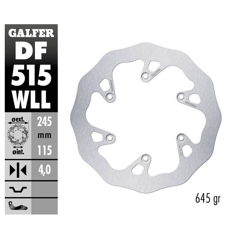 Disque de frein Galfer fixe wave fixe Disque de frein Galfer fixe wave fixe