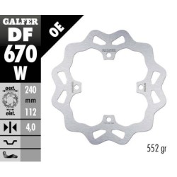 Disque de frein Galfer fixe wave