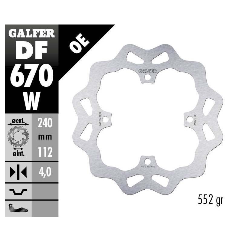 Disque de frein Galfer fixe wave Disque de frein Galfer fixe wave