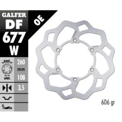 Disque de frein Galfer fixe wave