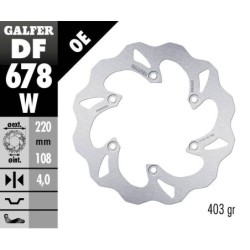 Disque de frein Galfer fixe wave