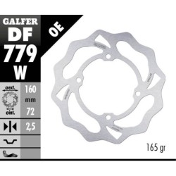 Disque de frein Galfer fixe wave