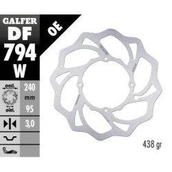 Disque de frein Galfer fixe wave